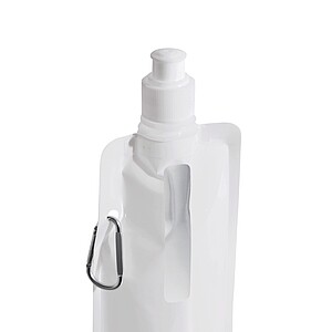 Skládací láhev na pití 400 ml, bílá