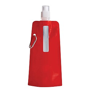 Skládací láhev na pití 400 ml, červená