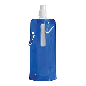 Skládací láhev na pití 400 ml, modrá
