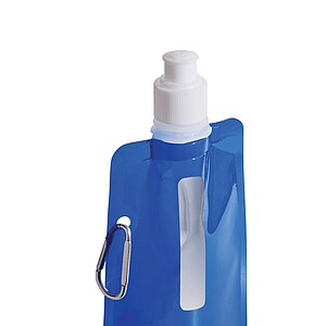 Skládací láhev na pití 400 ml, modrá
