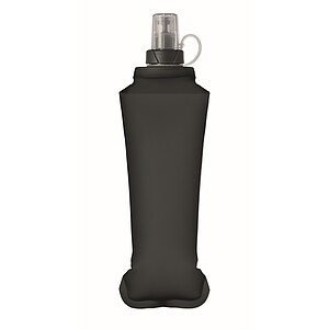Skládací láhev na vodu 500 ml, černá
