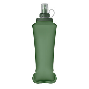Skládací láhev na vodu 500 ml, zelená - reklamní předměty