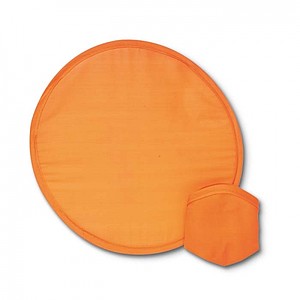 Skládací nylonové frisbee v nylonovém pouzdře, oranžová ekologické předměty