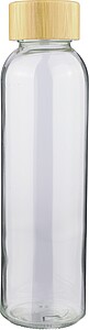 Skleněná láhev na pití, 500 ml, transparentní