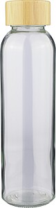 Skleněná láhev na pití, 500 ml, transparentní