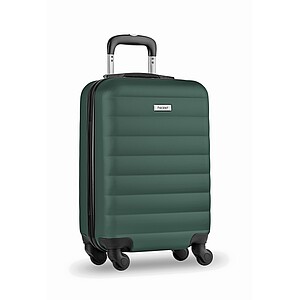 Skořepinový kufr na kolečkách, tmavě zelená