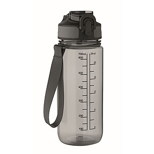 Sportovní láhev na vodu, 700ml, šedá