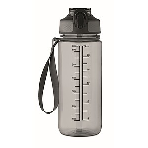 Sportovní láhev na vodu, 700ml, šedá