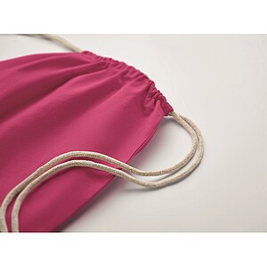 Stahovací batoh,Fairtrade 180g, fuchsiová