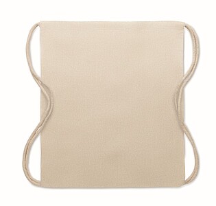 Stahovací batoh z recyklované bavlny, béžový