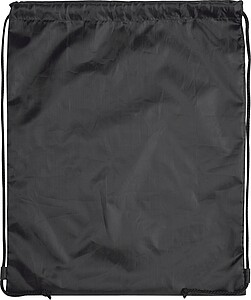 Stahovací batoh z recyklovaného polyesteru, černá