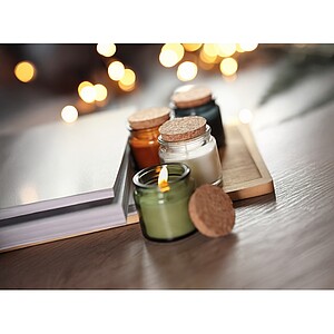 Svíčka z rostlinného vosku 70g, béžová