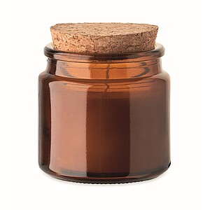 Svíčka z rostlinného vosku 70g, Hnědá