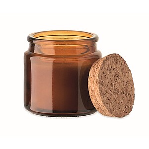 Svíčka z rostlinného vosku 70g, Hnědá