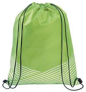 TAGAMOS Stahovací batoh s reflexními proužky, zelená