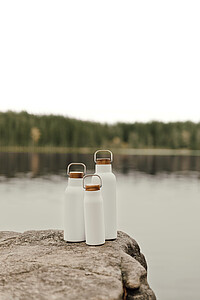 Termo láhev na pití z recyklované oceli, 300ml, bílá