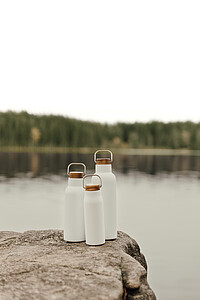 Termo láhev na pití z recyklované oceli, 580ml, bílá