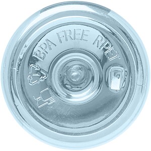 Transparentní láhev na pití, 650ml, jemná modrá