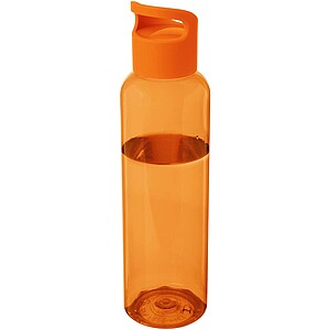 Transparentní láhev na pití, 650ml, oranžová