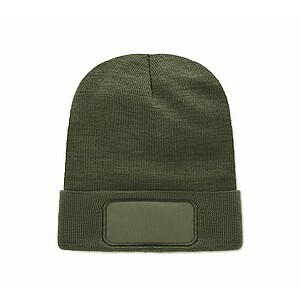 Unisex čepice z RPET, tmavě zelená