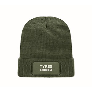 Unisex čepice z RPET, tmavě zelená