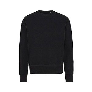 Unisex mikina Iqoniq Kruger z recyklované bavlny, černá, XL