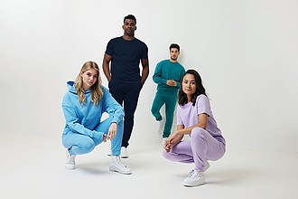Unisex mikina Iqoniq Kruger z recyklované bavlny, námořní modrá, XL