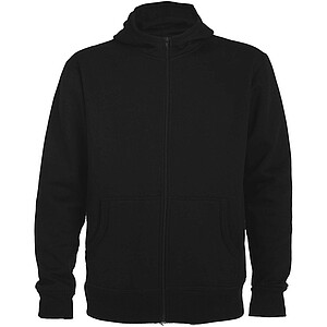 Unisex mikina s kapucí,ROLY MONTBLANC, černá, vel. L - potisk mikin