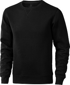 Unisex mikina s kulatým výstřihem Elevate Arora, velikost L, černá - potisk mikin