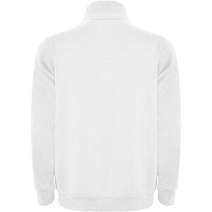 Unisex mikina se čtvrtkovým zipem, ROLY ANETO, bílá, vel. 2XL