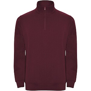Unisex mikina se čtvrtkovým zipem, ROLY ANETO, purpurová, vel. 2XL