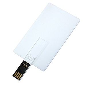 USB flash disk ve tvaru kreditní karty CARY 4GB s potiskem