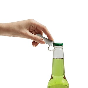 Uvolňovač nákupního vozíku s otvírákem, stříbrná