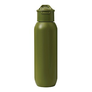 Vakuově izolovaná láhev na pití 600 ml, vojenská zelená