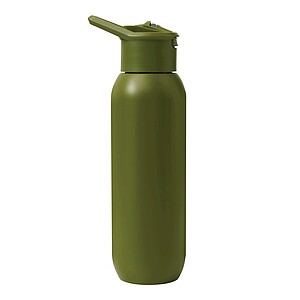 Vakuově izolovaná láhev na pití 600 ml, vojenská zelená