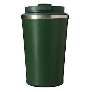 Vakuově izolovaný cestovní termohrnek 350 ml, vojenská zelená