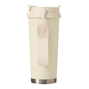 Vakuově izolovaný cestovní termohrnek 500 ml, béžová