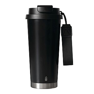 Vakuově izolovaný cestovní termohrnek 500 ml, černá