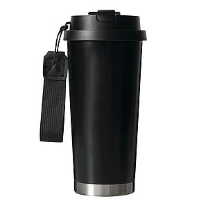 Vakuově izolovaný cestovní termohrnek 500 ml, černá