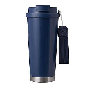 Vakuově izolovaný cestovní termohrnek 500 ml, námořní modrá