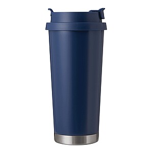 Vakuově izolovaný cestovní termohrnek 500 ml, námořní modrá