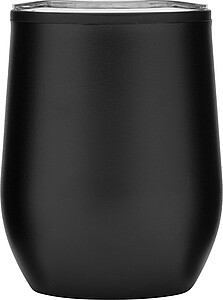 Vakuový cestovní hrnek BOWLY, černý