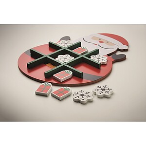 Vánoční dřevěné piškvorky, červená