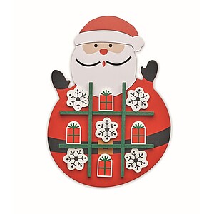 Vánoční dřevěné piškvorky, červená