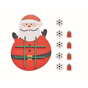 Vánoční dřevěné piškvorky, červená