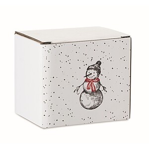 Vánoční keramický hrnek 300 ml, černá/červená