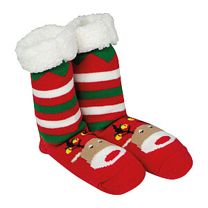Vánoční ponožky, červená - vánoční reklamní předměty