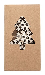 Vánoční světelný řetěz s 20 LED světly ve tvaru dřevěné sněhové vločky