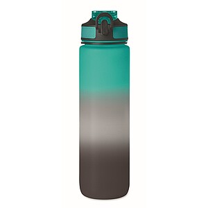 VAYANA Sportovní láhev na pití z recyklovaného plastu, 1000 ml, černá/tyrkysová