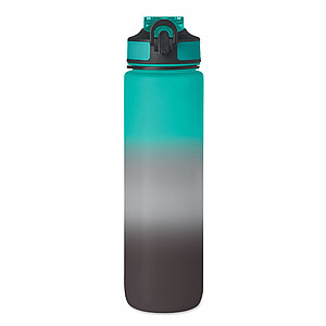 VAYANA Sportovní láhev na pití z recyklovaného plastu, 1000 ml, černá/tyrkysová